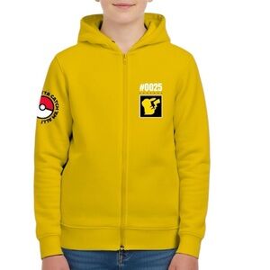 Pokemon Yellow Kids Hoodie with Pikachu Design